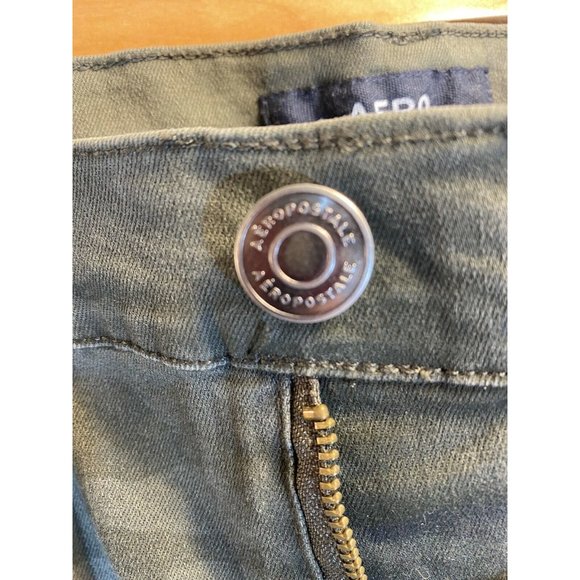 Aero Womens Jeggings Size 6 Green Camouflage jeans - Picture 6 of 9